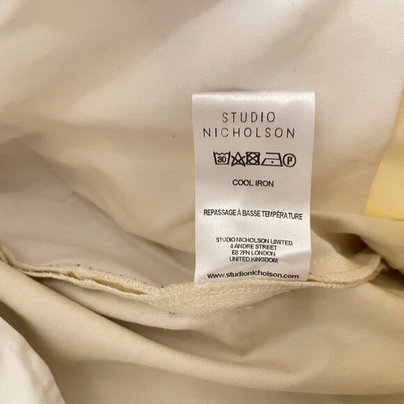 Studio Nicholson Dordoni volume pants in cream, size 3 (US 12) - Picture 7 of 7